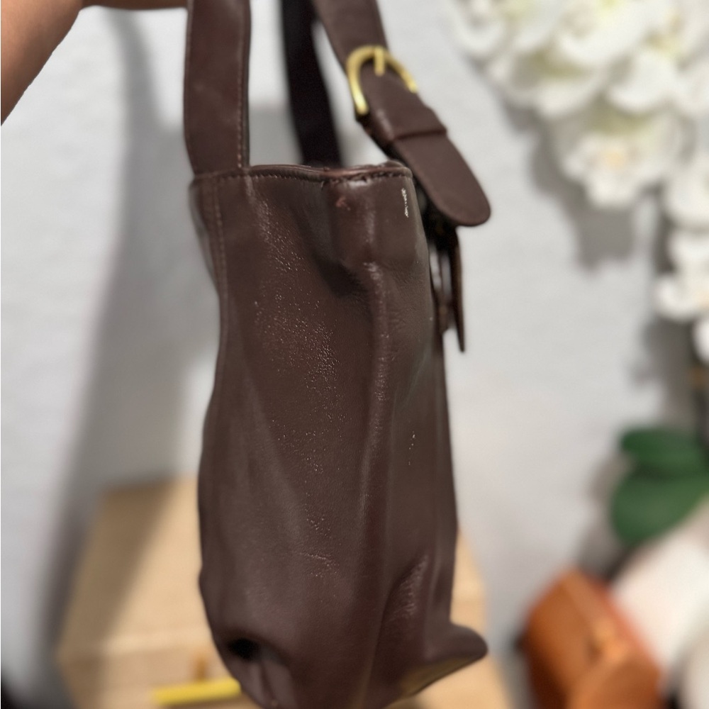 Coach Waverly Brown Leather Tote Bag - Picture 10 of 15